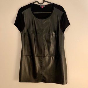Faux Leather Vince Camuto Top